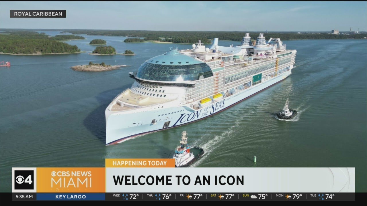 World's largest cruise ship arrives Wednesday at PortMiami
