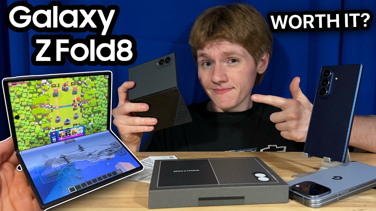 Я купил широкий Galaxy Z Fold 8... Стоит ли он того? (Распаковка + Обзор)