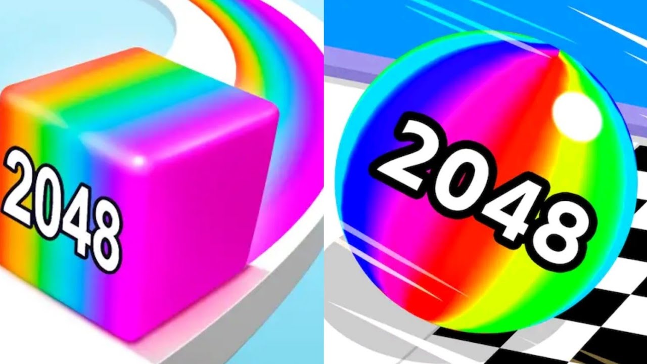 Jelly Run 2048 VS Ball Run 2048 Satisfying ASMR Gameplay (Android,ios) (New Update)