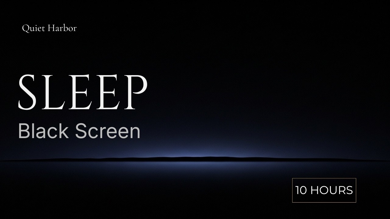 10 Hours Full Night Rest — Minimal Ambient [Sleep • Black Screen]