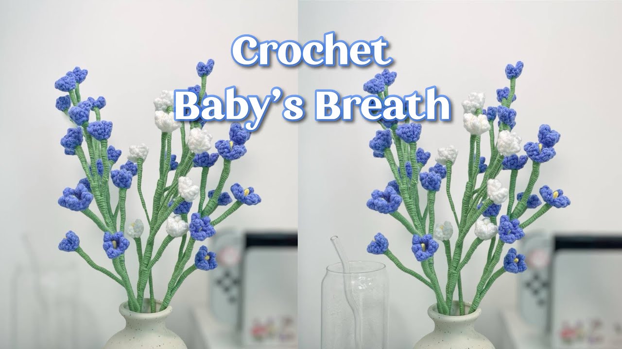 How to Crochet baby’s breath flower | Easy Step by Step | Tutorial for Beginners |Crochet Flower