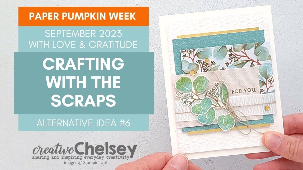 A September Paper Pumpkin Alternative Card to Remember: Crafting With The Scraps