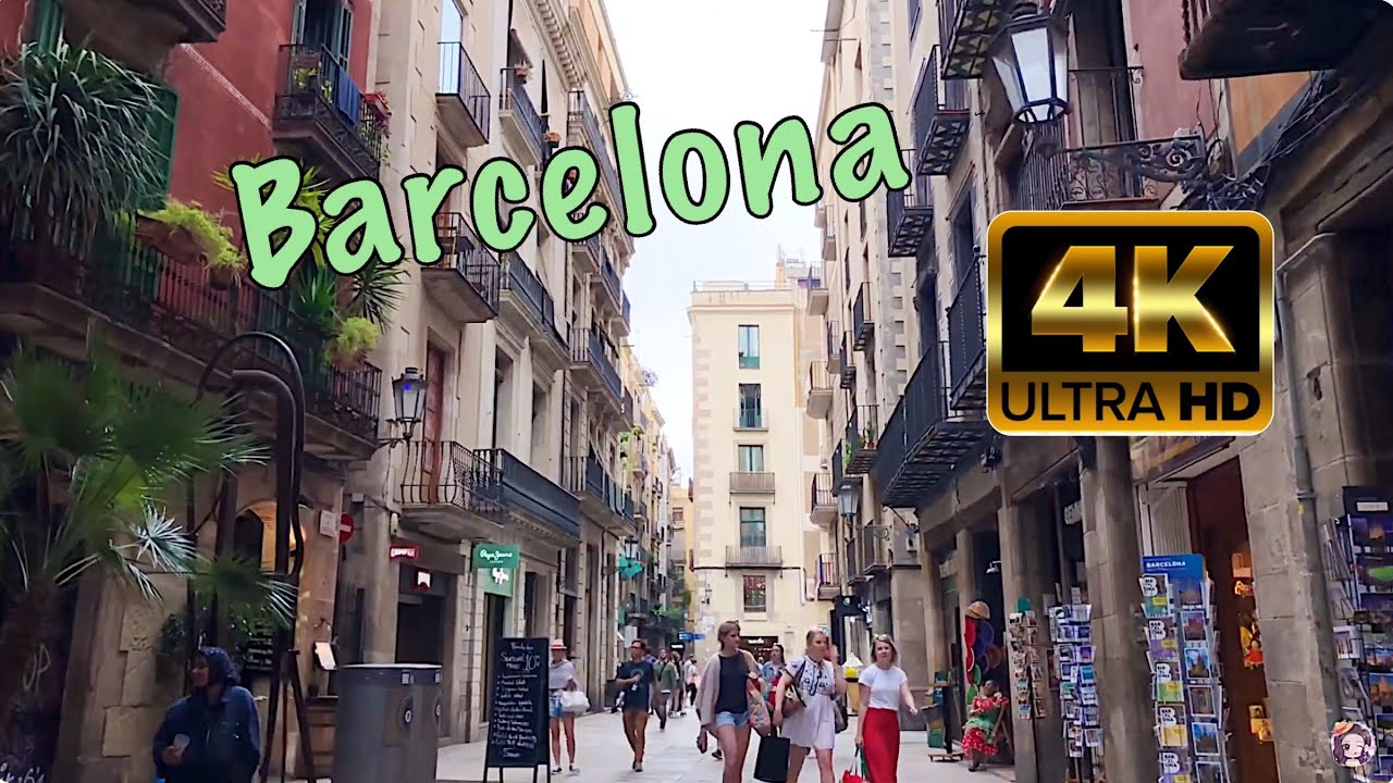 [4K] Spain Walking | Barcelona El Born, Gothic Town
