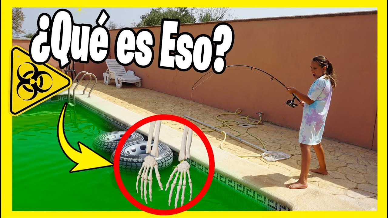 ** PESCANDO ** Pesco En La #PISCINATOXICA Aparecen HUESOS HUMANOS * Paula Blanco #TENDENCIAS