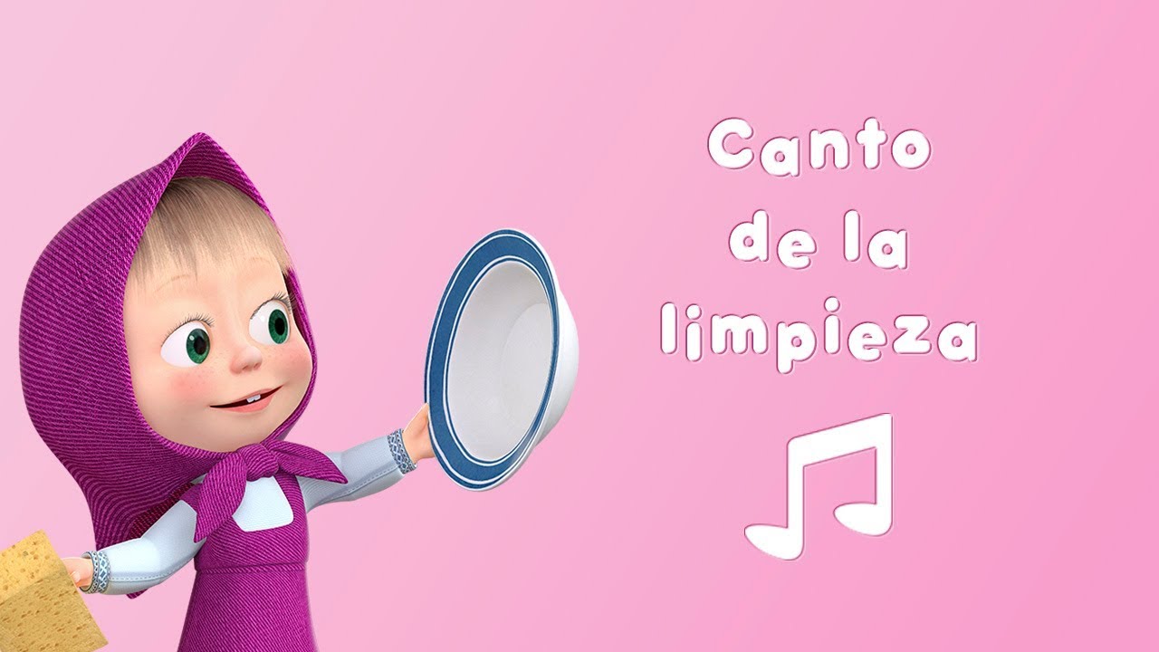 Masha y el Oso - Canto de la limpieza 🛁 (Karaoke🎵 | DÍA DE LAVADO)