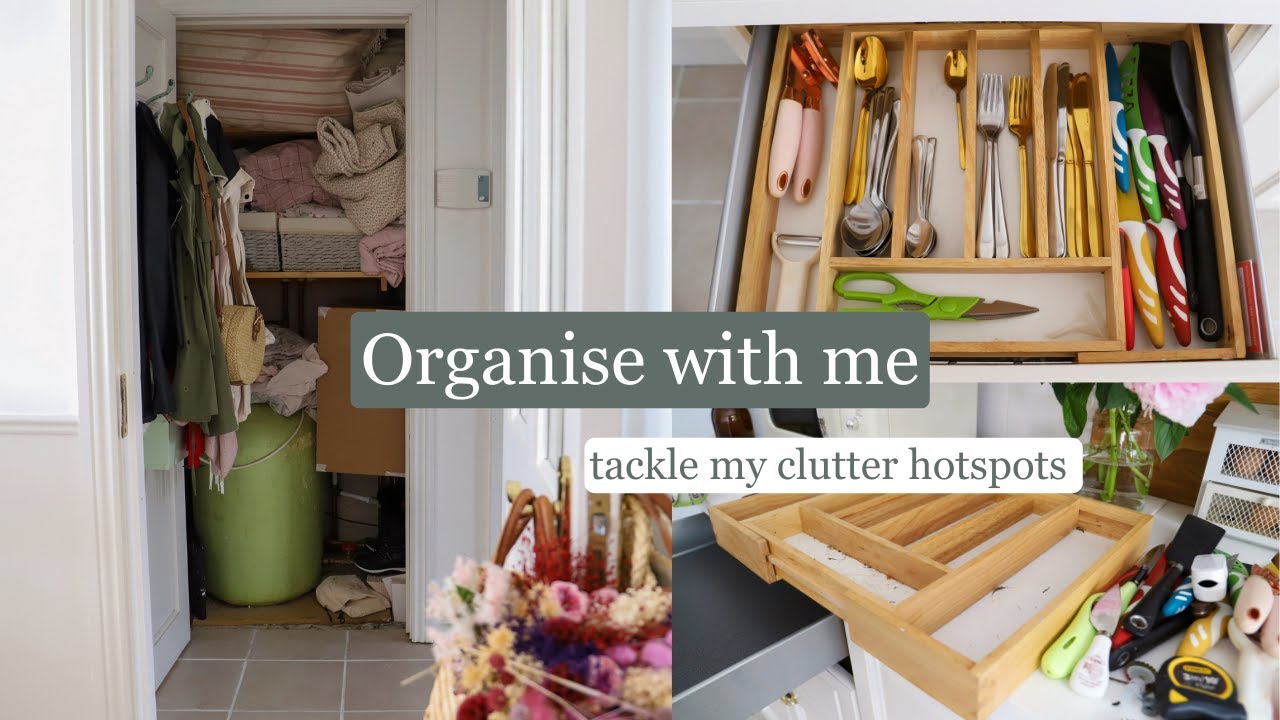 Satisfying organise & clean with me, kitchen organising and more