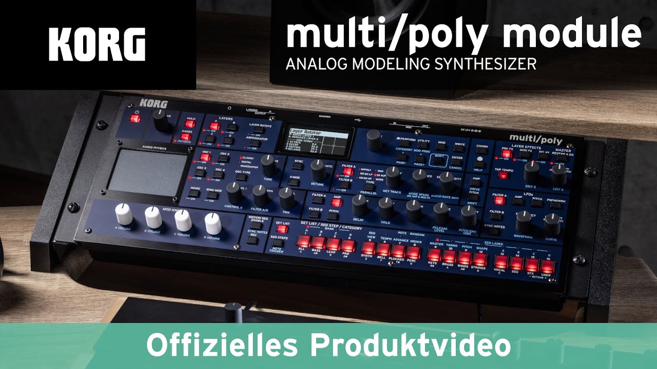 KORG multi/poly module - Analog Modeling der n&auml;chsten Generation im Rack-Format