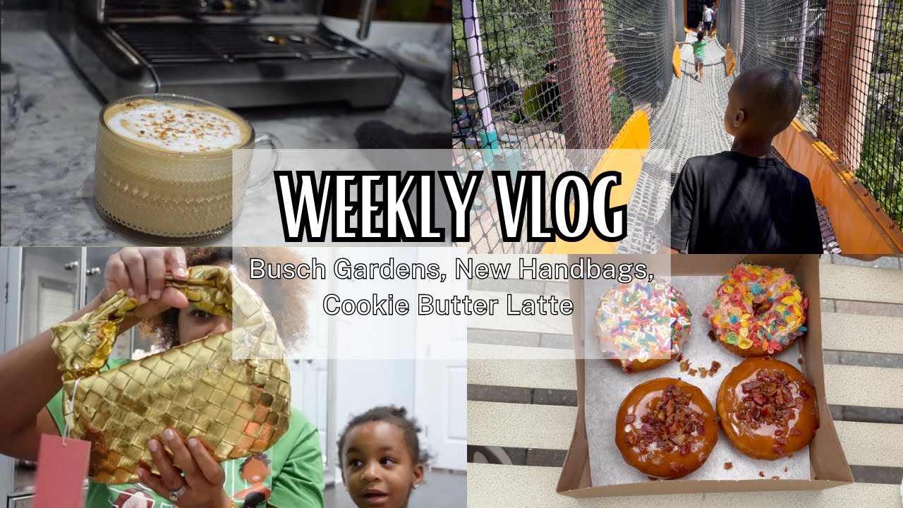 Vlog #118 | Busch Gardens, New Handbags, Cookie Butter Latte
