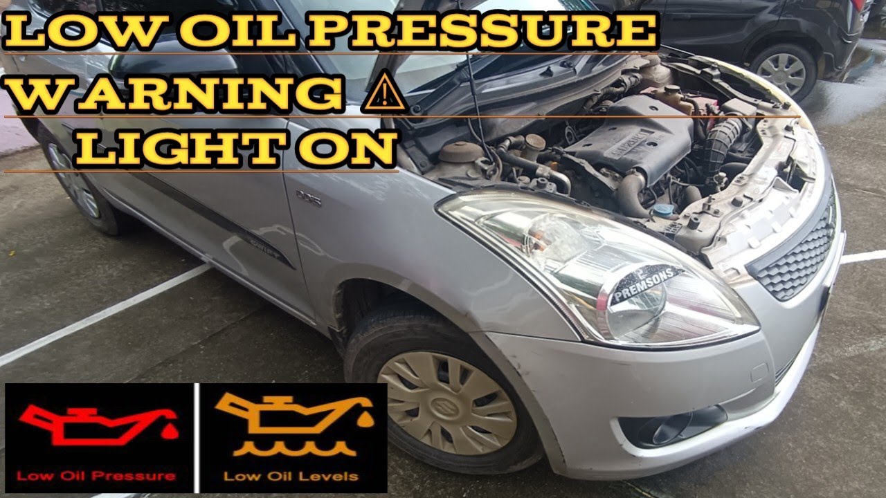 swift diesel oil pressure switch problem |oil pressure warning light problem|