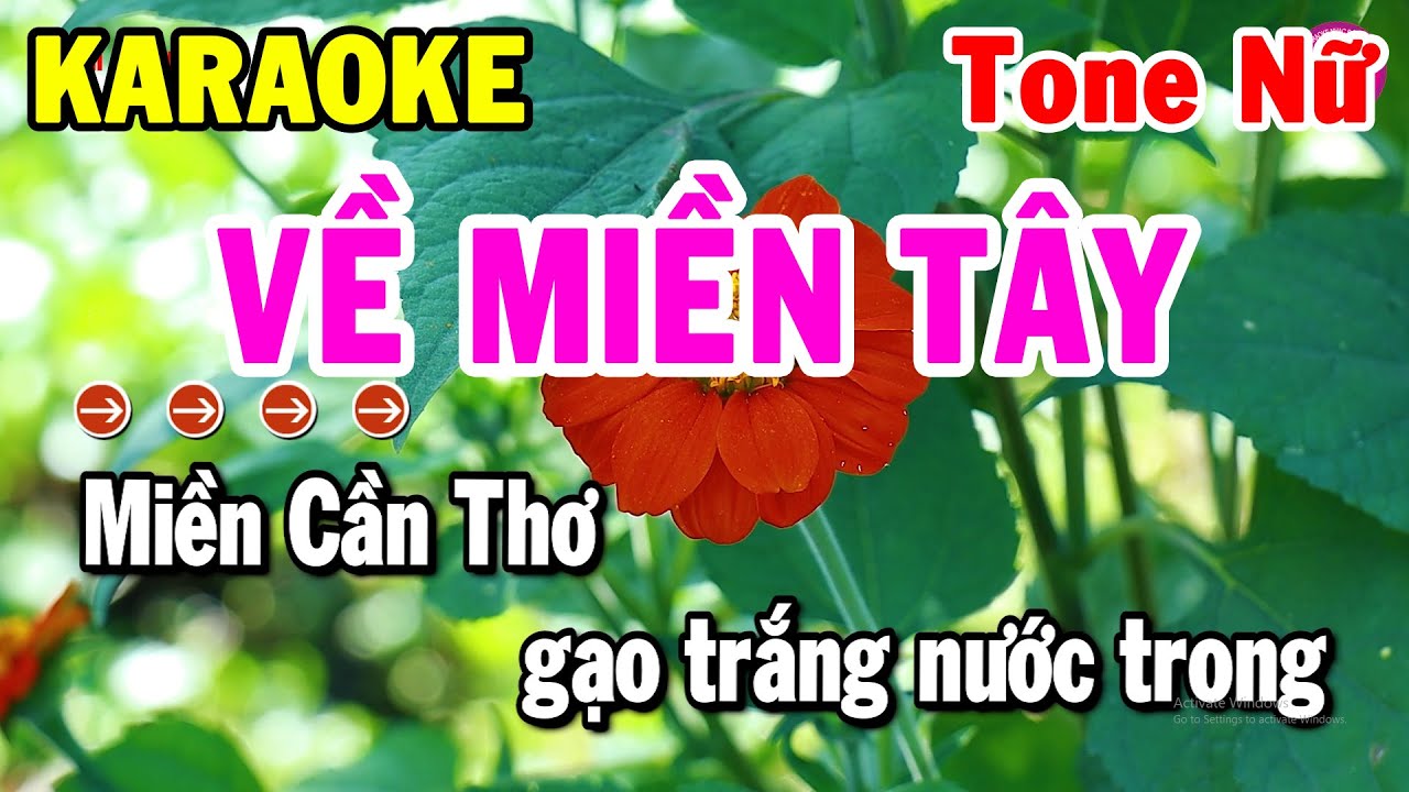 Về Miền Tây Karaoke Nhạc Sống Tone Nữ Cha Cha Dễ Hát Nhất | Tiên Organ
