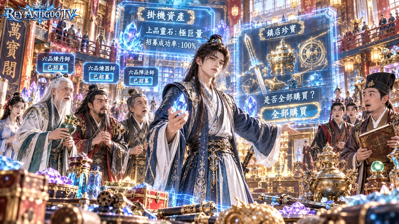 別人修仙為一塊靈石拼命，他穿越後卻愁錢花不完！掛機億萬年攢下億億靈石和萬億年修為，買空萬寶閣、打服天道、收走啟蒙樹！全族十位大帝，世界第一家族任務直接完成！
