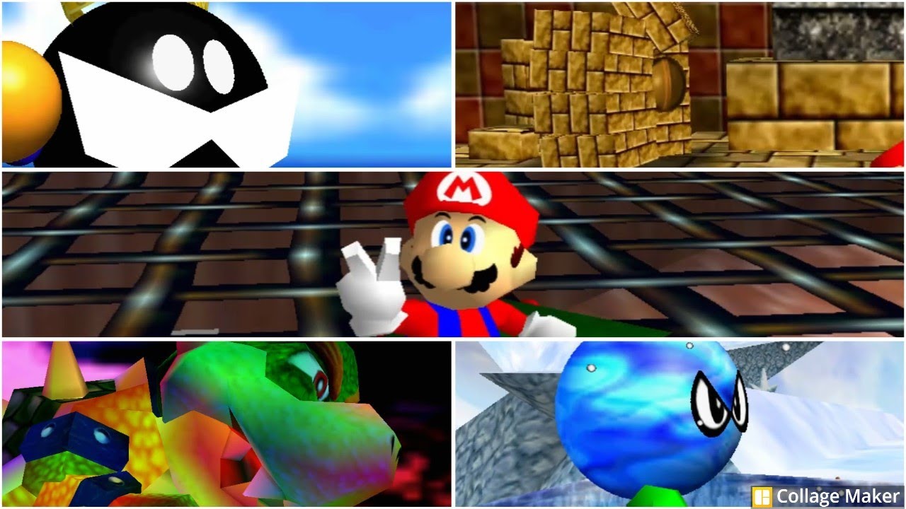Super Mario 64 (3D All-Stars) - All Bosses + Ending & Credits