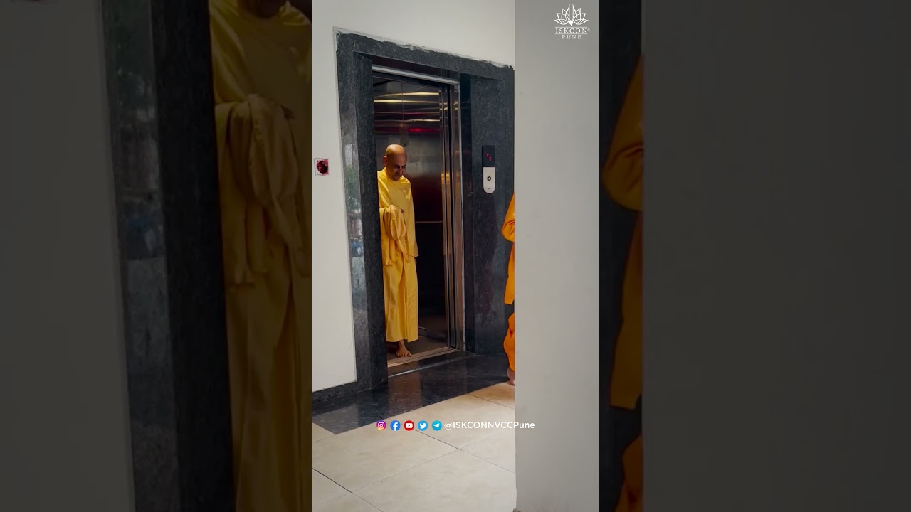 Arrival of HH Radhanath Swami Maharaj @ISKCONNVCCPune