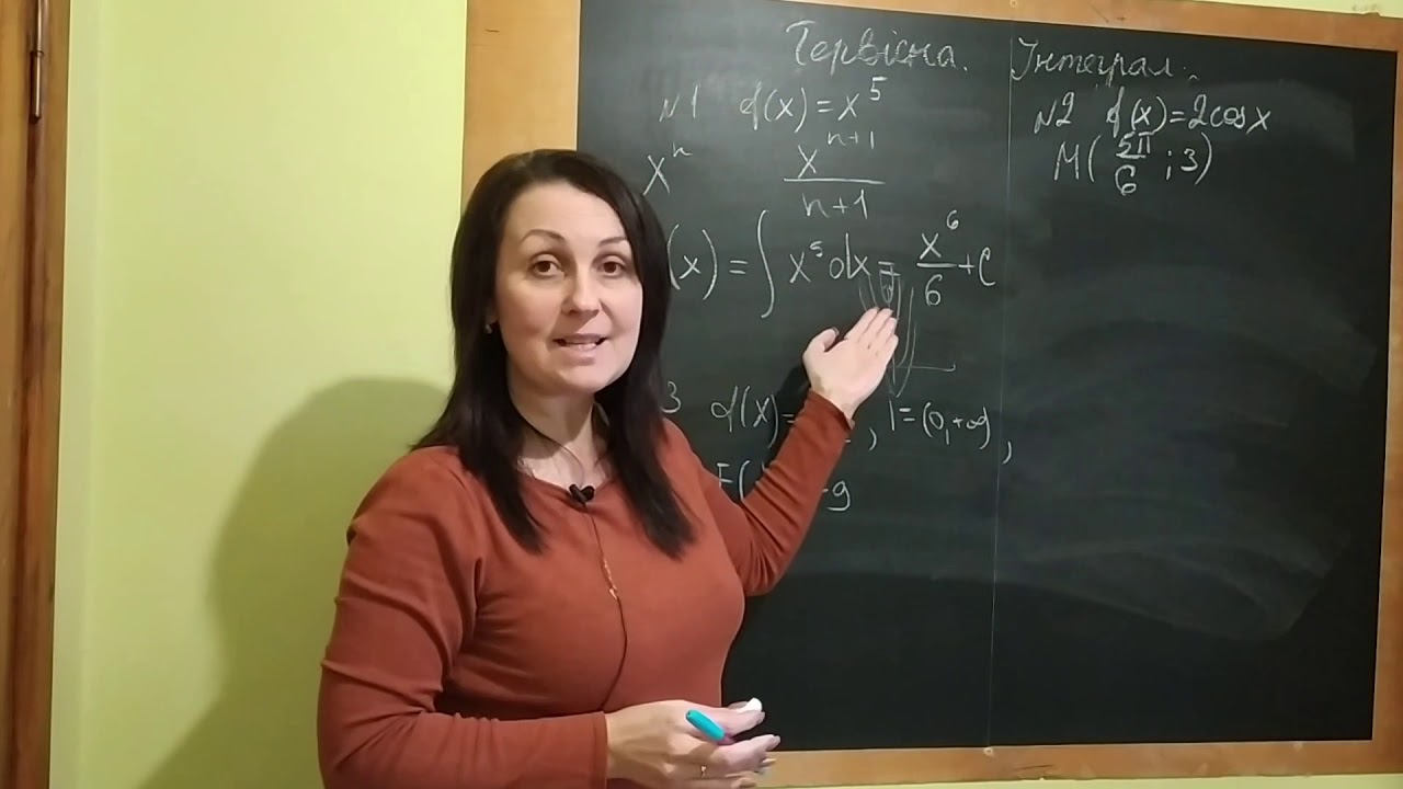 Тема 26. Первісна. Інтеграл. Підготовка до зно Капіносов. Частина 1