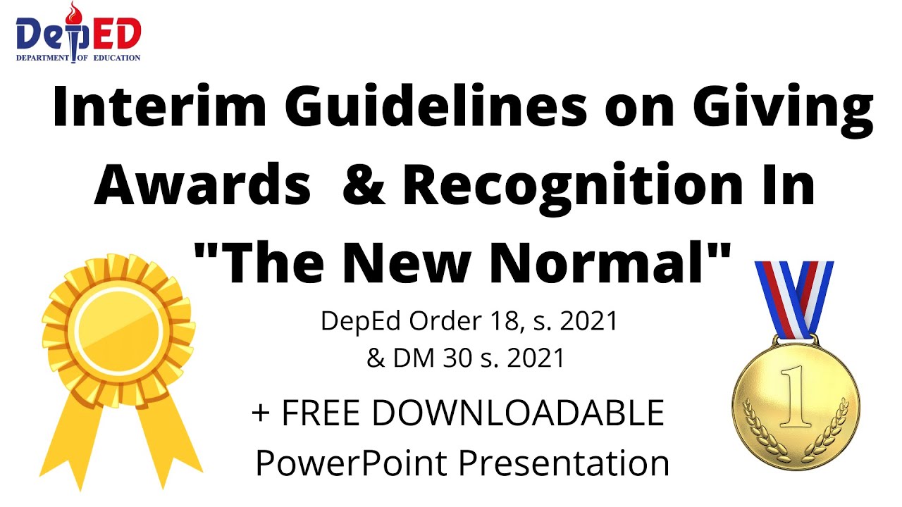 Guidelines on Giving Awards & Recognition in 