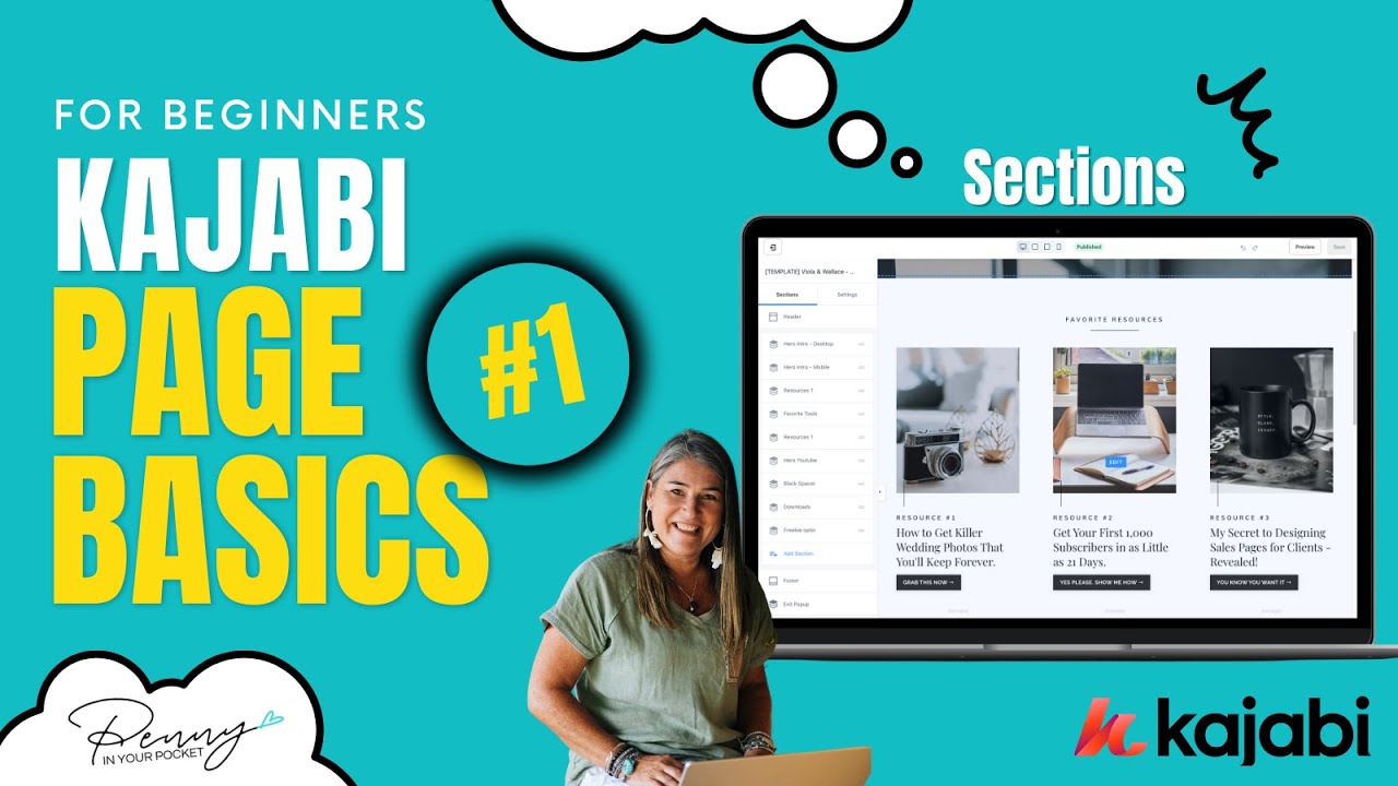 [KAJABI BASICS] Working In Sections in Kajabi Pages - Part 1