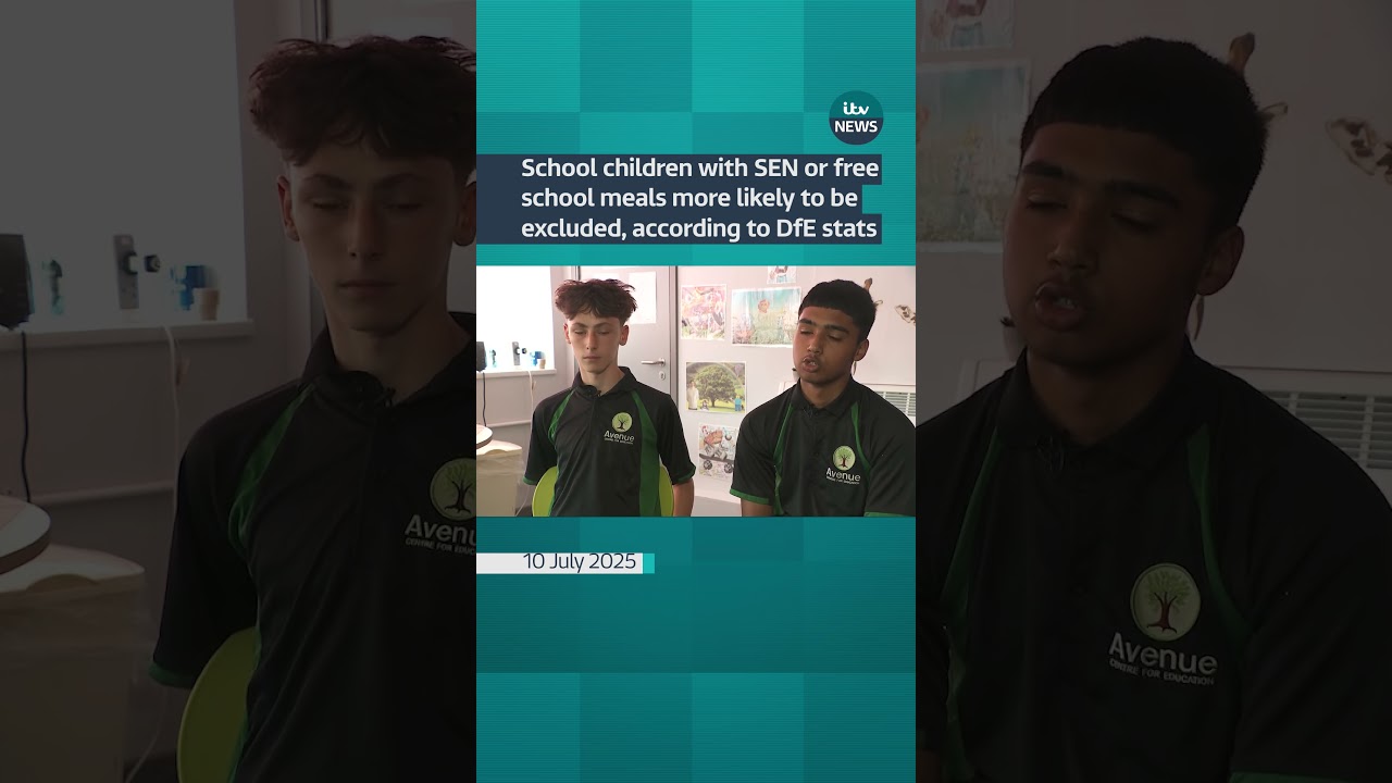 School children with SEN or free school meals more likely to be excluded | ITV News
