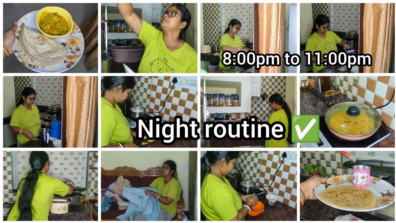 Night Routine 8:00pm to 11:00pm ✅// Happy Homemaker Busy Night Real Routine 🌃// #homemaker #vlog  
