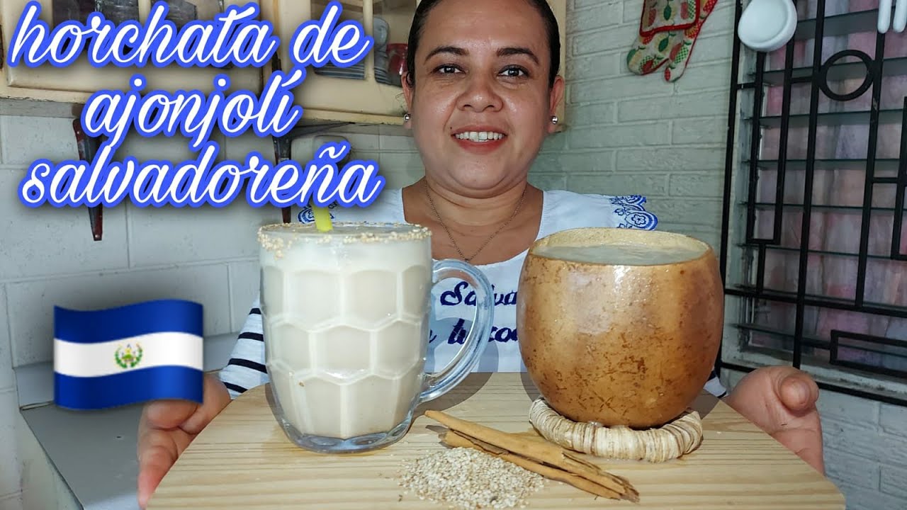 HORCHATA DE AJONJOLI SALVADOREÑA/ COMO HACER HORCHATA DE AJONJOLI