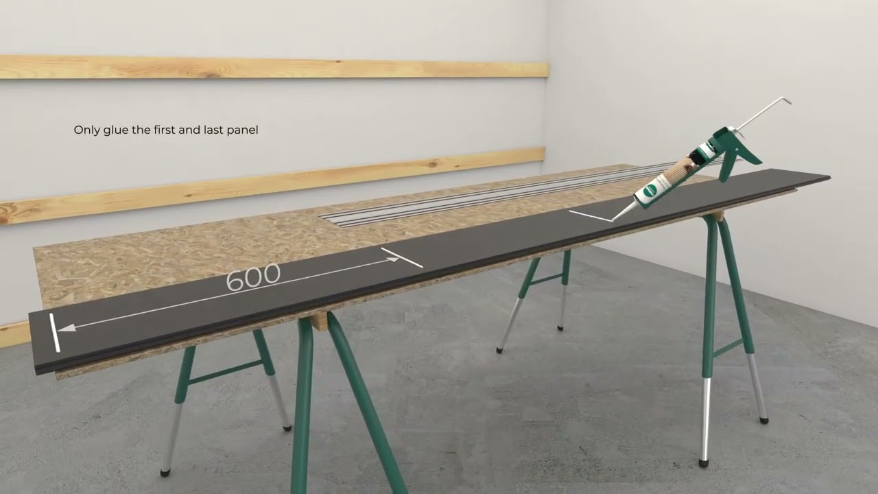 Installation of I-Wood Denmark® UniPanel® 290 × 2780 mm – step-by-step