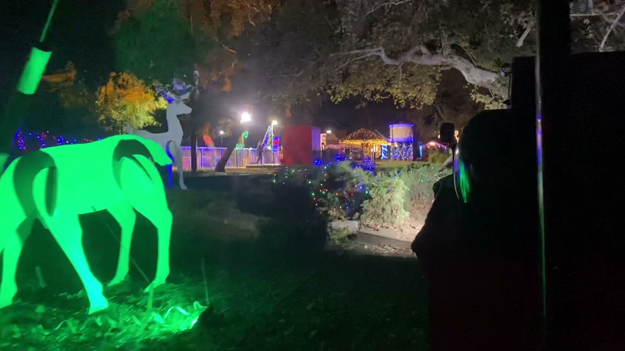 Griffith park railroad Christmas train ride round 2