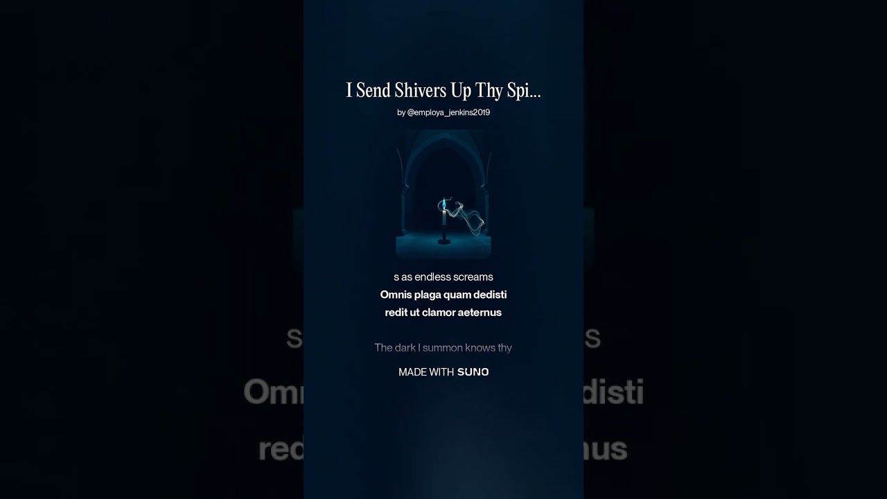 I Send Shivers Up Thy Spine – Terrorem Mittam Tibi