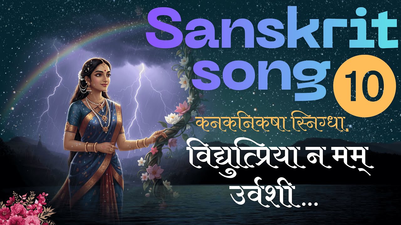 A melodious sanskrit song no.10 -  कनकनिकषा स्निग्धा विद्युत्प्रिया न मम् उर्वशी    #yugantarpremi