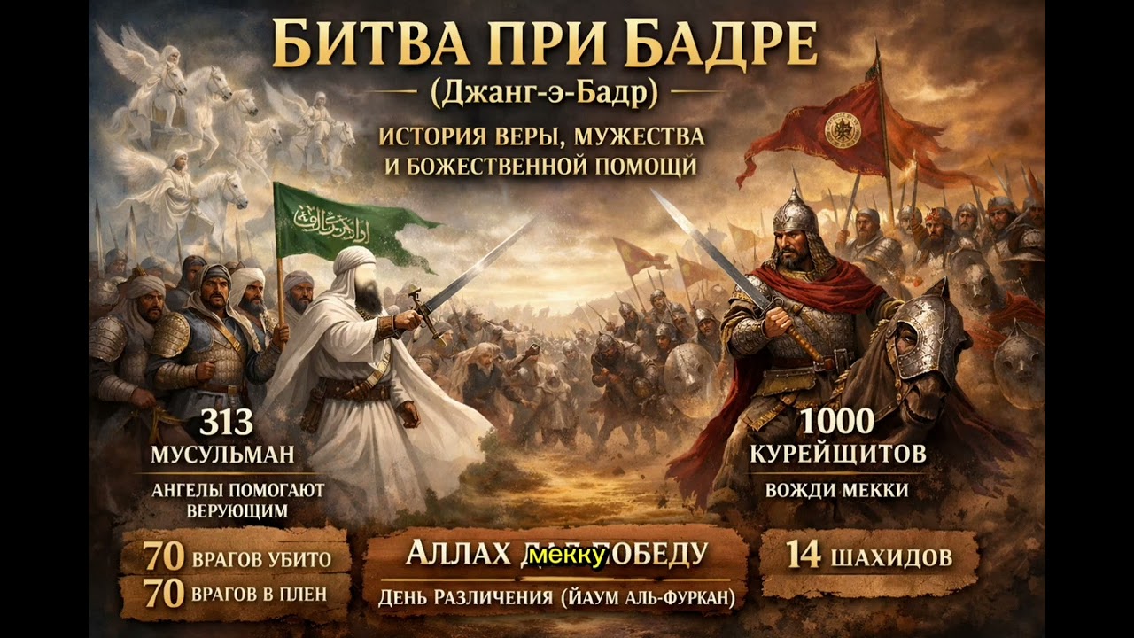 Битва при Бадре (Джанг-э-Бадр): история веры, мужества и Божественной помощи
