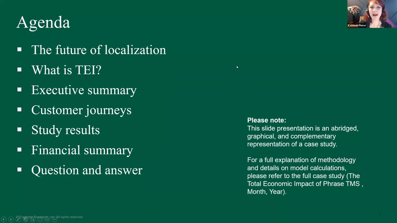A look at the Total Economic Impact™ (TEI) of using Phrase