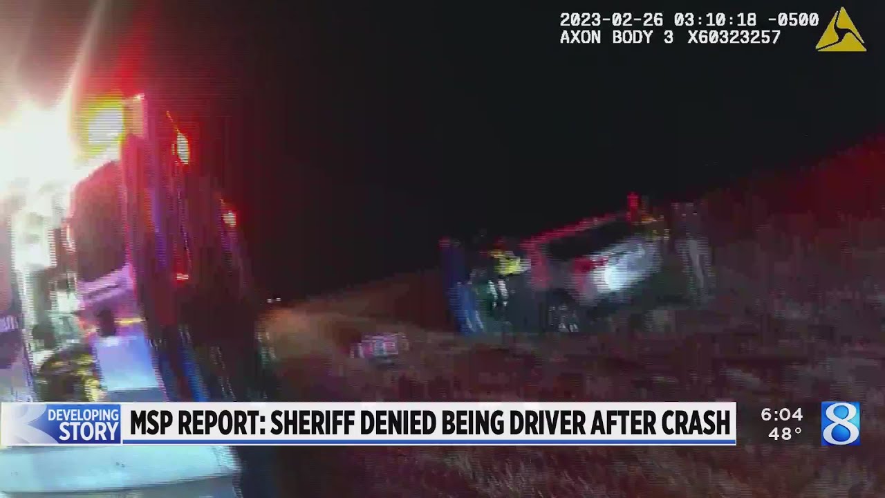 MSP reports: Sheriff denied being driver after crash