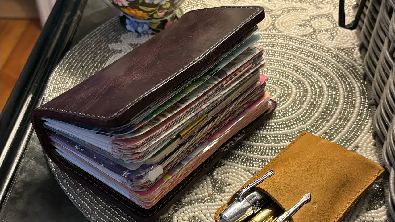 MY CHIC SPARROW CHV POCKET TRAVELERS NOTEBOOK🪻💜🍭🪻