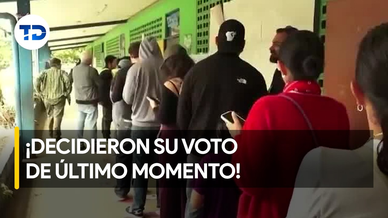 Ticos decidieron su voto a poco tiempo de las elecciones