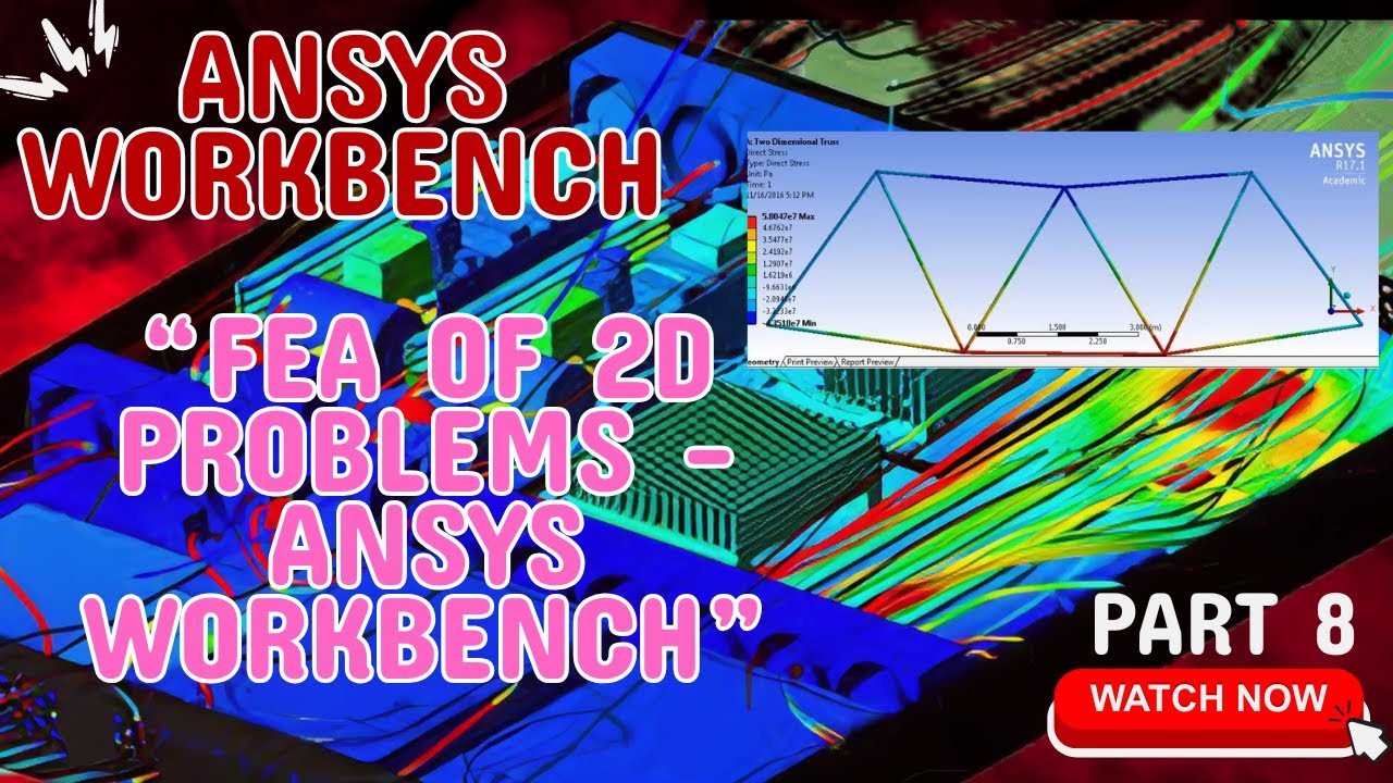 Linear Static Structural Analysis of 2D Problems | ANSYS Workbench Tutorial