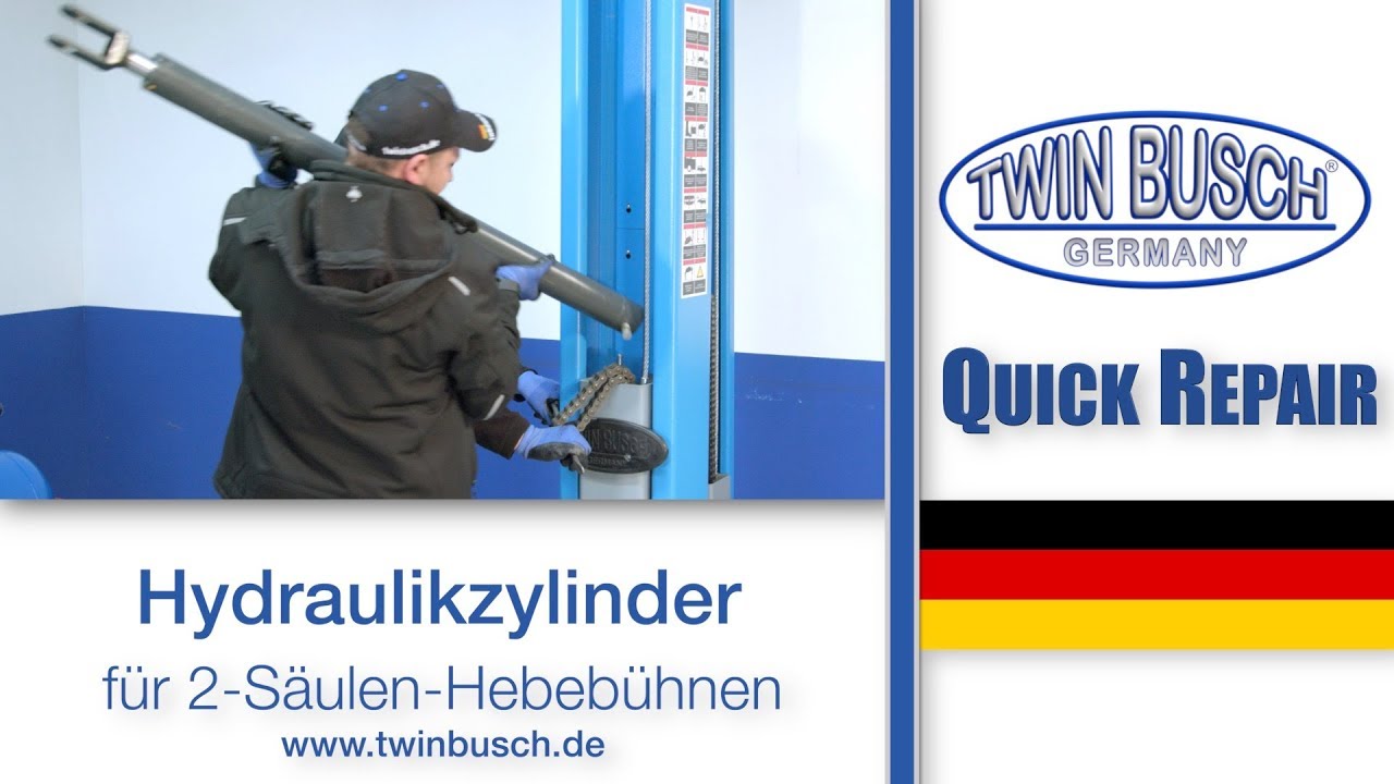 Quick Repair: Austausch eines Zylinders f&uuml;r 2-S&auml;ulen-Hebeb&uuml;hnen von TWIN BUSCH&reg;