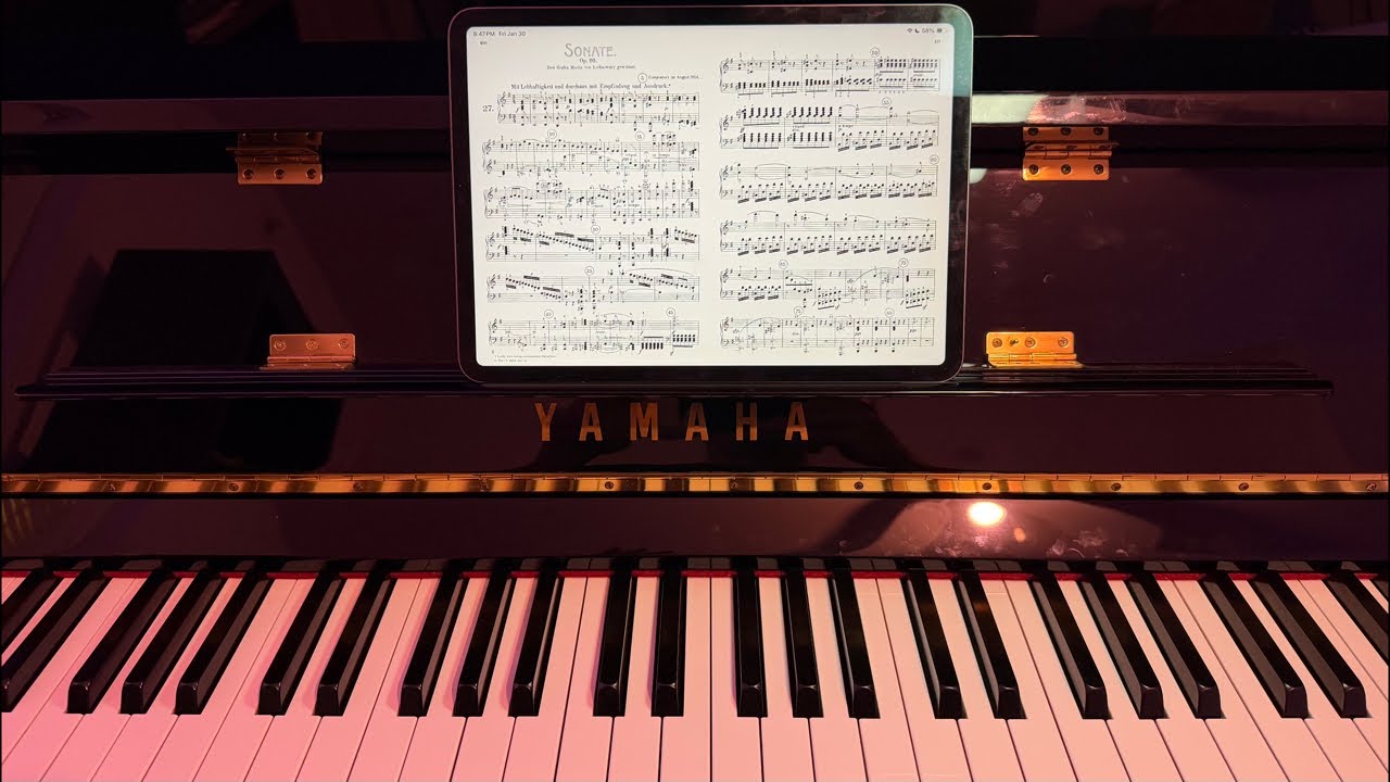 Beethoven Piano Sonata No. 27 Op. 90 - Clyde Piano Practice Session