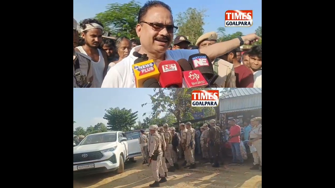 দহিকটা বনাঞ্চলত উচ্ছেদৰ জাননী দিয়াৰ পিছত উপস্থিত বিধায়ক এ কে ৰছিদ আলম।