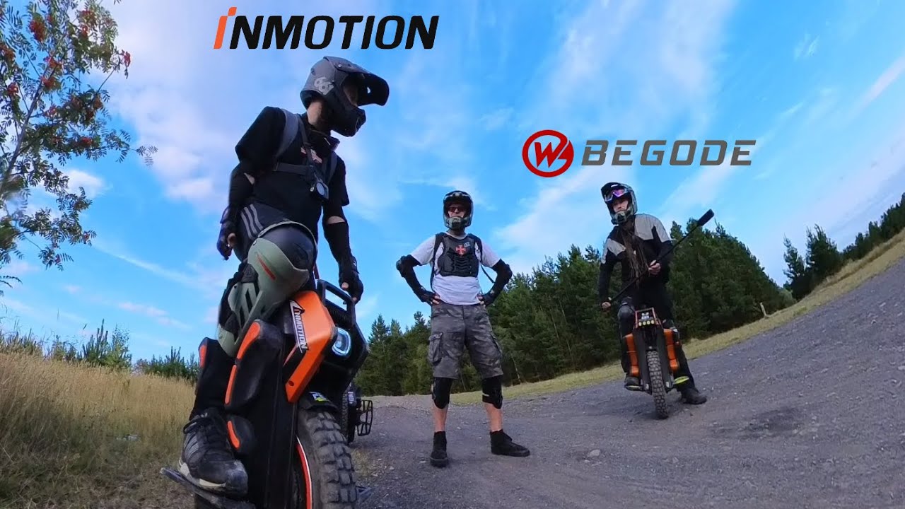 Inmotion V14 & Begode Extreme EUC's - Gallagher Park - Bedlington Pump Track & MTB Trails