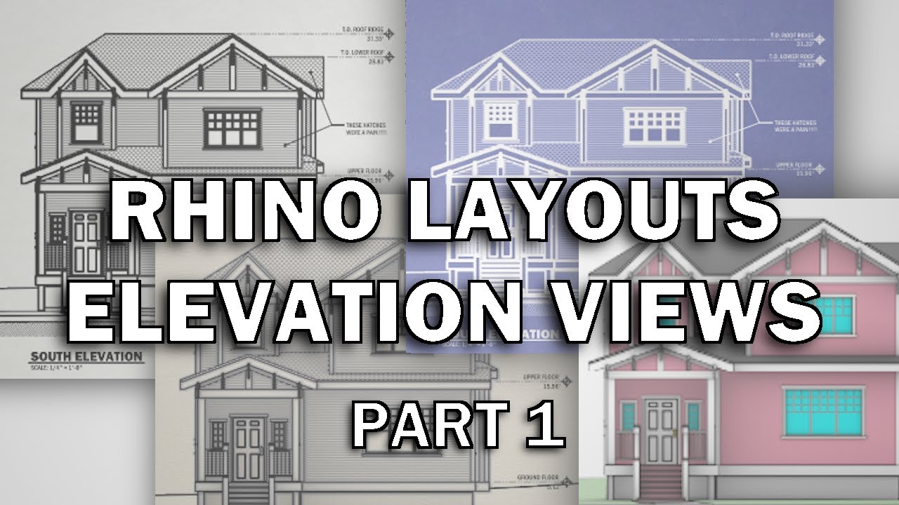 Create Elevations in Rhino Layouts - 1 of 3