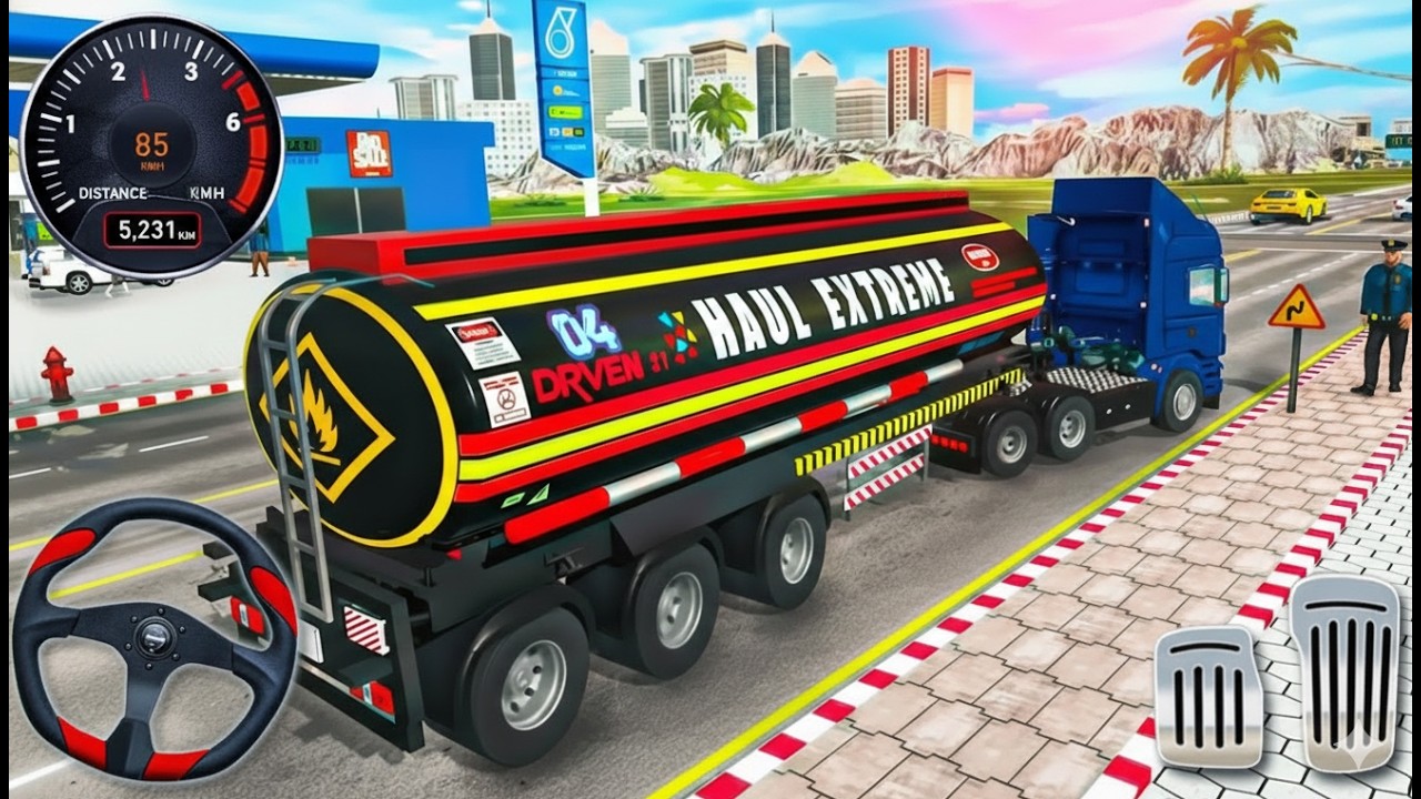 Truck Simulator US : Oil Tanker – Android Gameplay - Truck Game