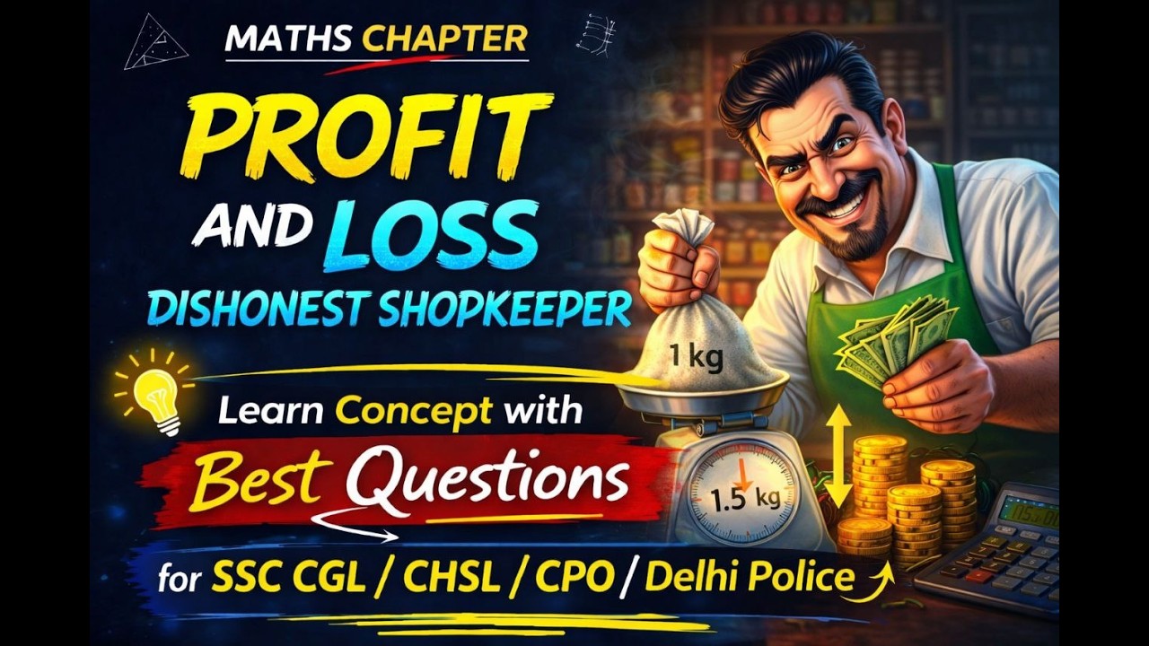 Dishonest Shopkeeper All Possible Questions For SSC || Profit And Loss Dishonest Shopkeeper Type