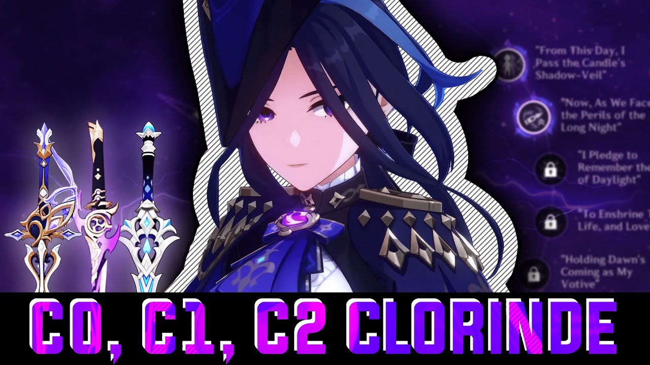 Clorinde C0, C1, C2 and some weapons Comparison. Is it worth the pull?