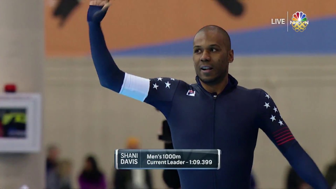 Olympic Long Track Speedskating Trials | Shani Davis And Kimani Griffin Compete In The Men's 1,000m