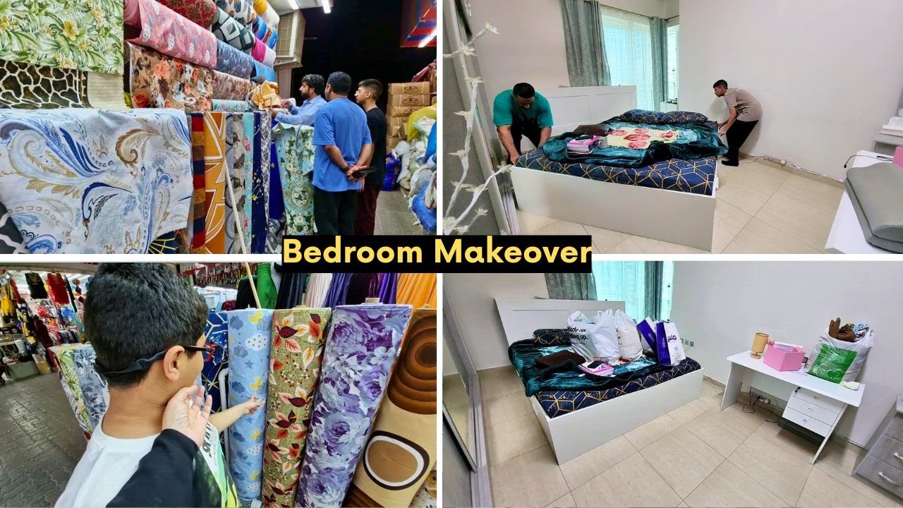🏠Bedroom ka makeover start kar dia - New Bedsheet le k ai 🥰