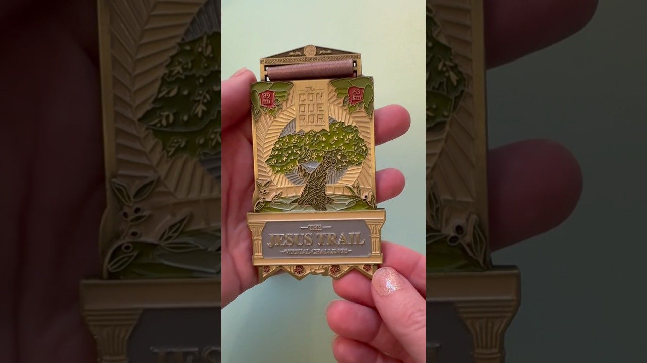 The Conqueror Virtual Challenge - The Jesus Trail medal #theconquerorchallenges  #jesus