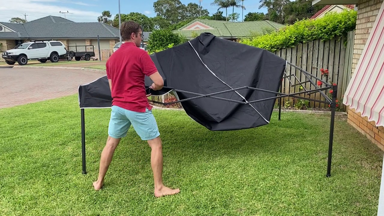 How to put up a canopy by yourself