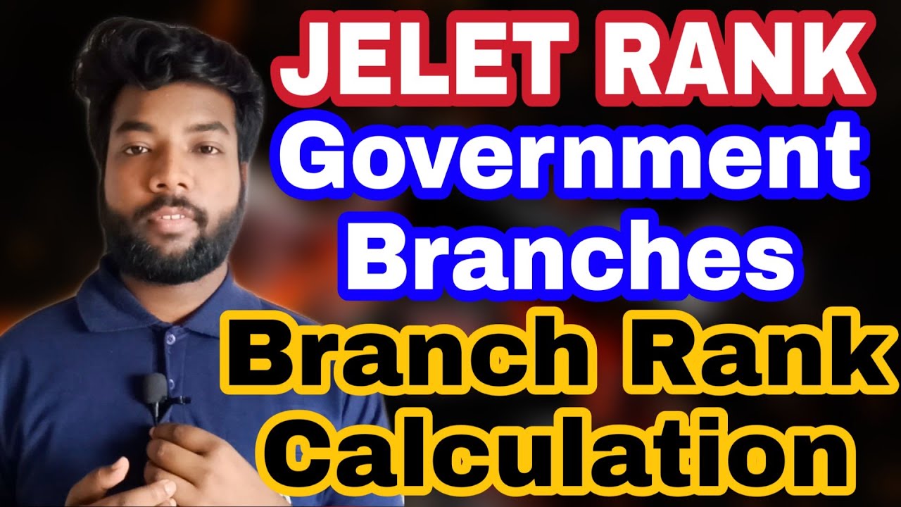JELET Branch Rank Calculation || Government College Branch || Degree Branch || Must Watch this Video