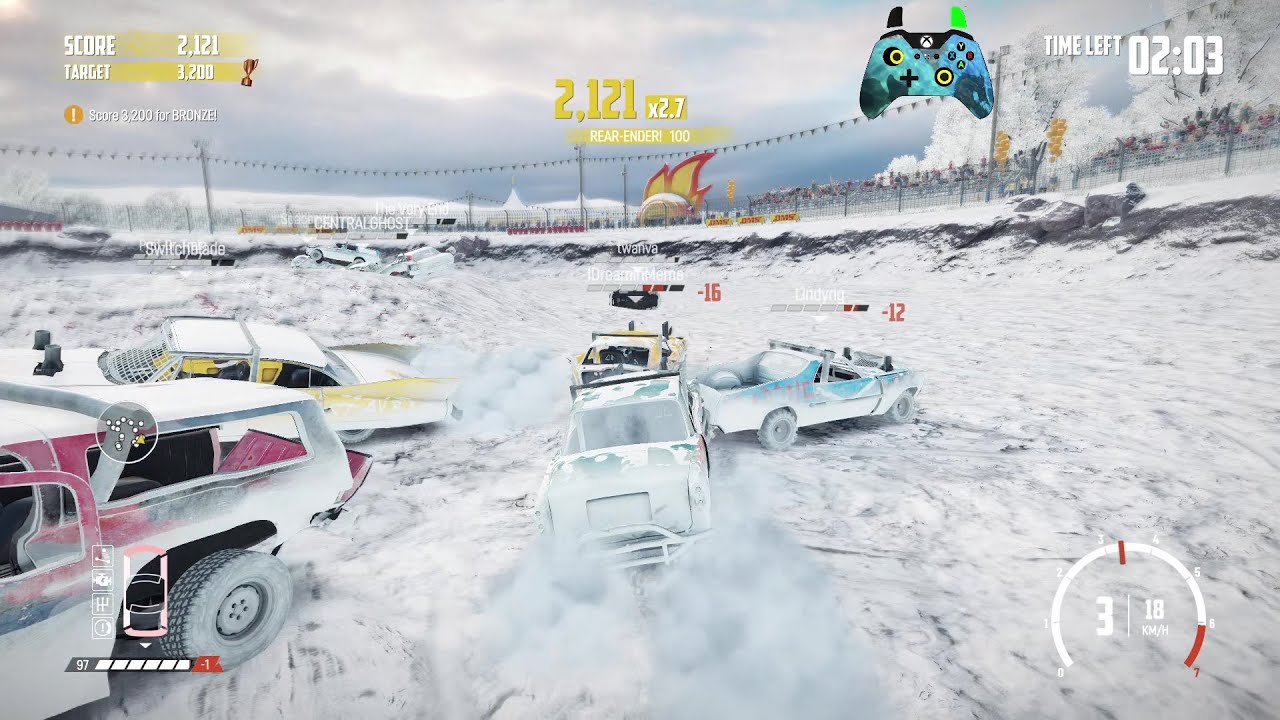 Wreckfest 26.02.02 Dominator Score Streak - Mudford Motorpark Mud Pit