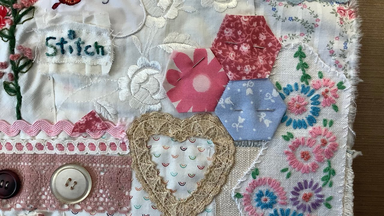 Проект «Медленный стежок» / Подсказка «Английское шитьё из бумаги» / #roxysjournalofstitchery