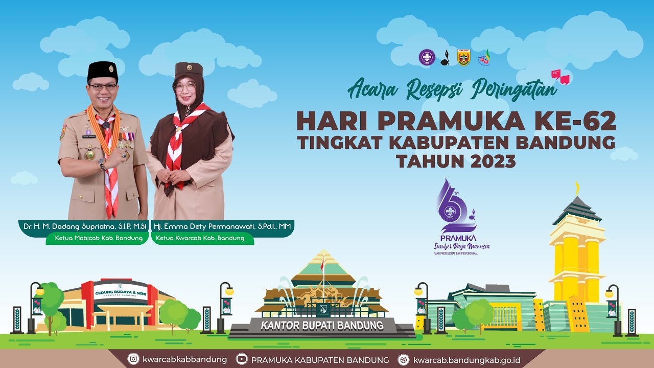 ACARA RESEPSI PERINGATAN HARI PRAMUKA KE-62 TINGKAT KABUPATEN BANDUNG TAHUN 2023