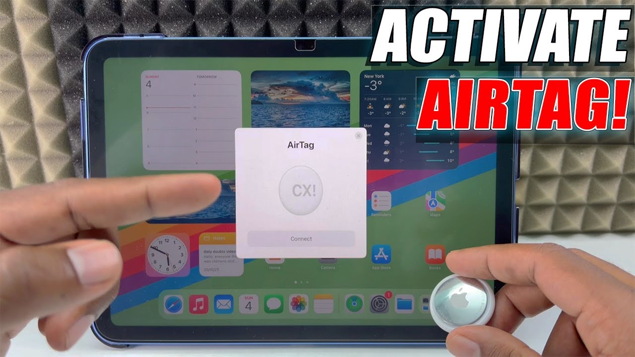 Как подключить AirTag к iPad?